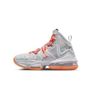 Nike LeBron 19 Big Kids' Fast Food Basketball Shoes 4.5Y “Bron Bites”
